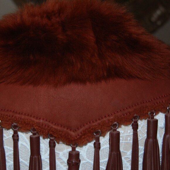 $895 COACH Runway Dream Catcher Collar in Rust (Detachable) - Picture 7 of 7